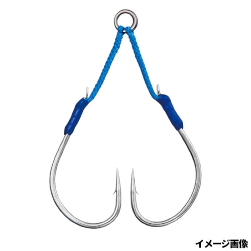 【がまかつ/Gamakatsu】青物・根魚・真鯛など、魚種・タックルを問わず使用できるスタンダードジギングフックを使用したアシストフック。ロングシャンクと内向きの鈎先により、高い貫通力を発揮。魚をホー