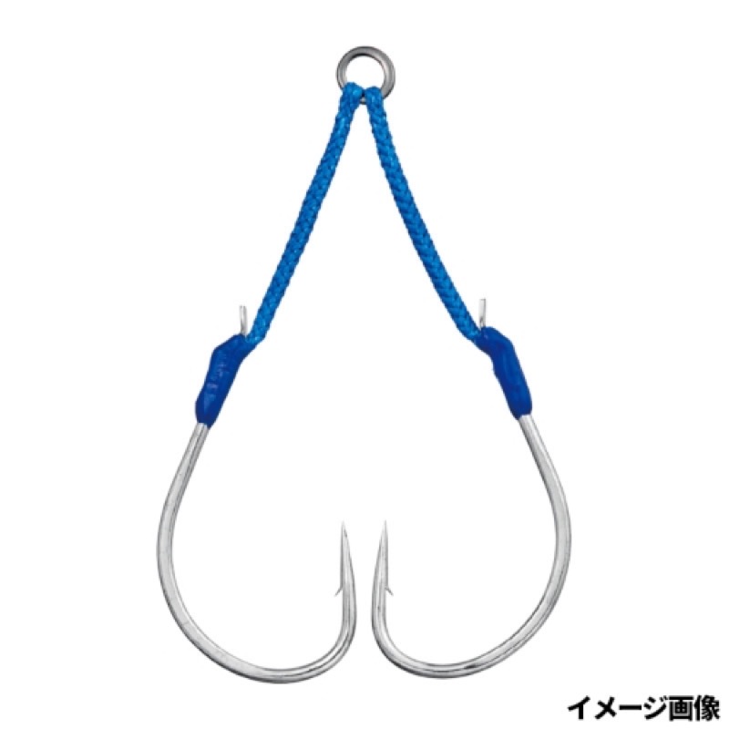 【がまかつ/Gamakatsu】青物・根魚・真鯛など、魚種・タックルを問わず使用できるスタンダードジギングフックを使用したアシストフック。ロングシャンクと内向きの鈎先により、高い貫通力を発揮。魚をホー