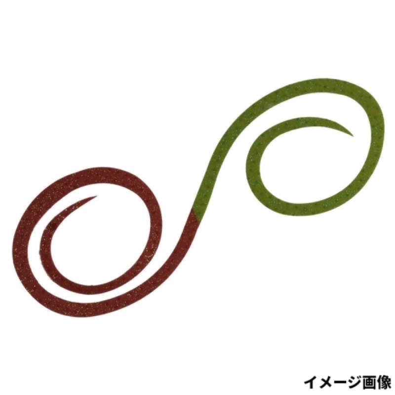紅牙シリコンネクタイやり過ぎカーリーは、ダイワ独自の3D素材を採用したかつてないスーパーロングネクタイ。3Dシリコン素材は、素材の表面に配した突起が独自の波動を発し、厚手の素材との相乗効果で、強烈な水