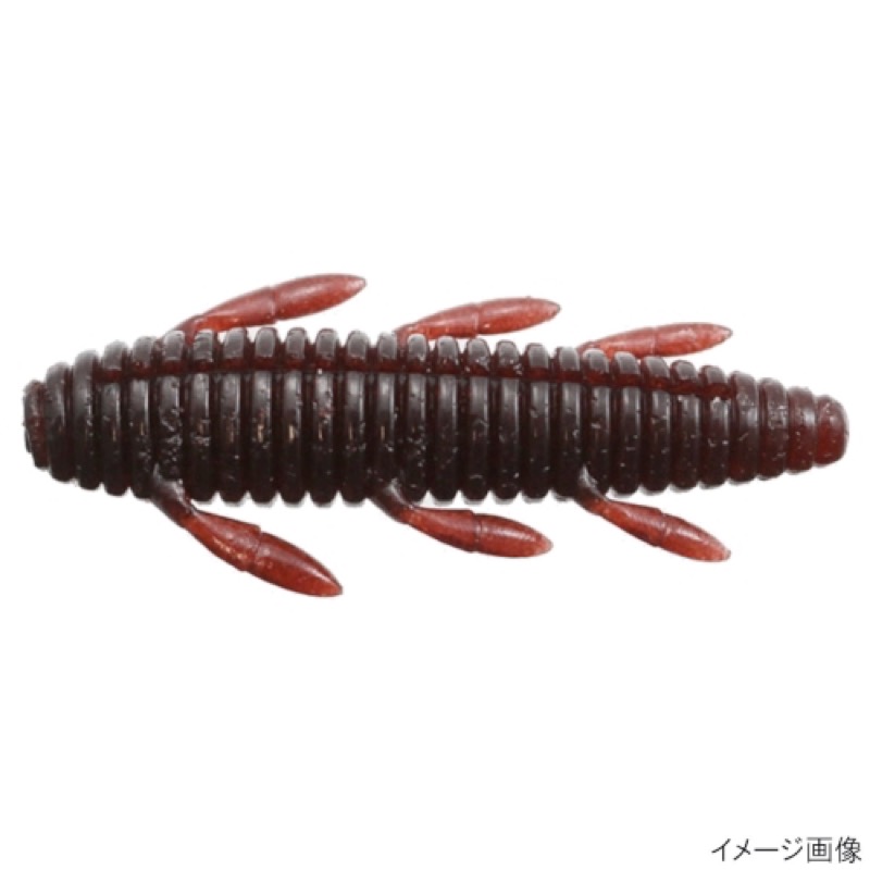 【一誠/issei】細かく動く脚を三対付けたイモ虫ワーム系ボディ!シンプルかつ、爆発力のあるのワームです。高比重マテリアル、流線型ボディにより驚異的飛距離が得られます。ボディの細い方からオフセットフッ