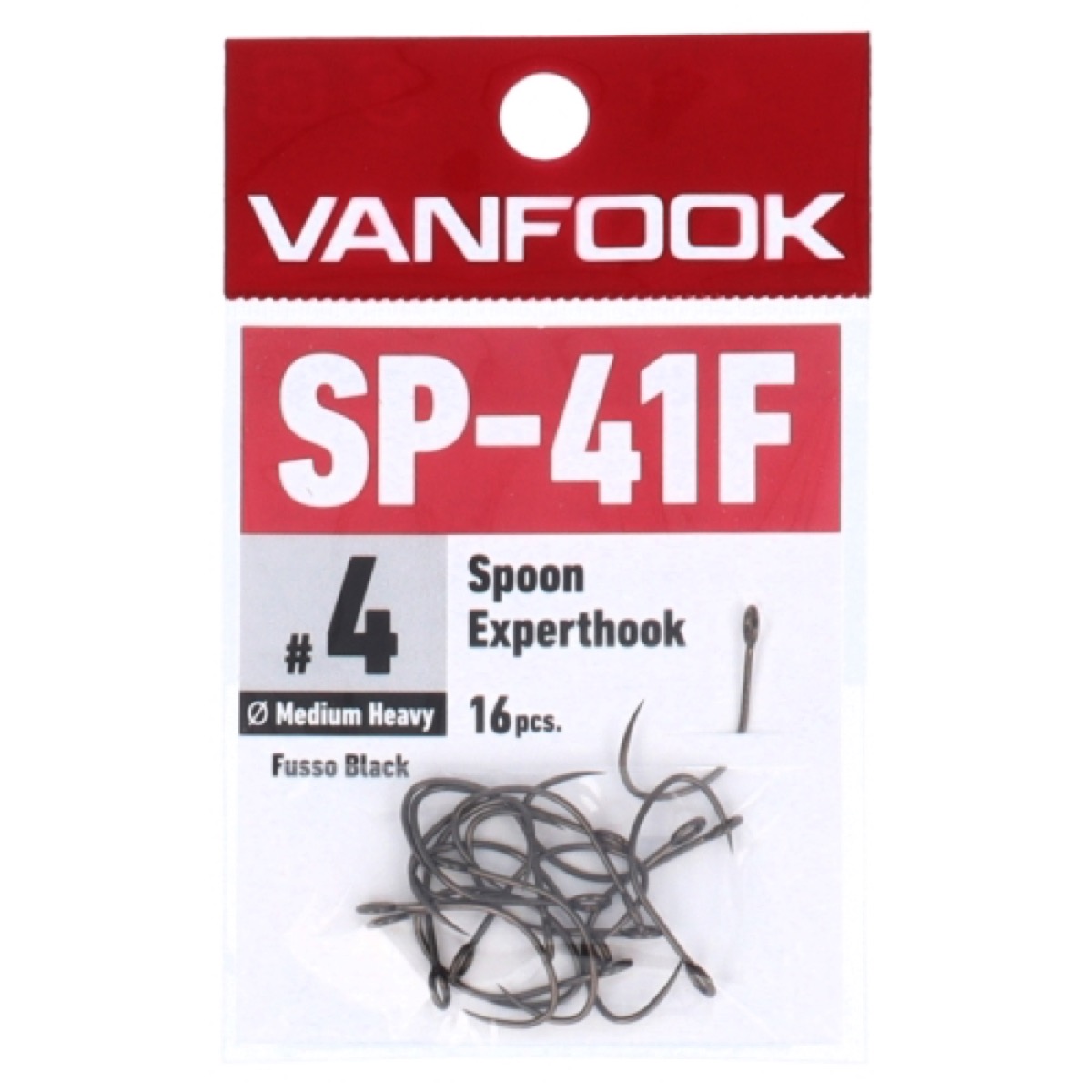 ヴァンフック(VANFOOK) スプーンエキスパートフック ミディアムヘビーワイヤー SP-41F #4 ネコポス(メール便)対象商品