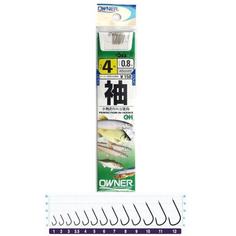 一瞬のアタリを貫く鋭い鈎先。小物釣りの万能鈎。(糸付針)